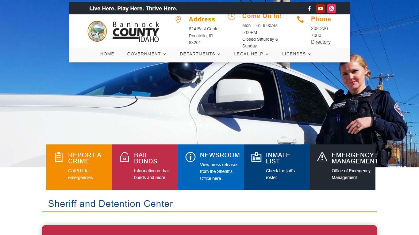 Sheriff - Bannock County, Idaho